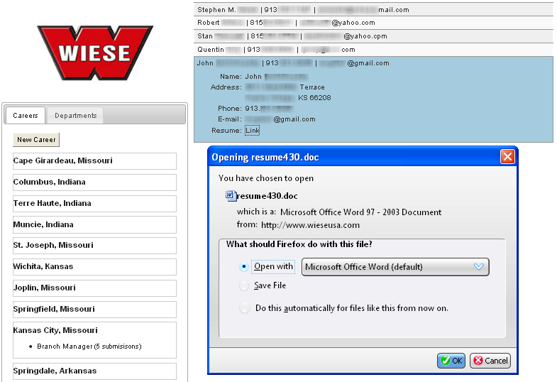 manage database of submissions submissions database manage