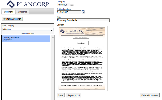Document Generator Example