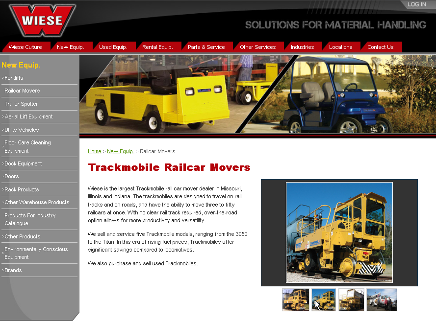 railcar movers photo gallery front end
