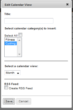 Edit Calendar