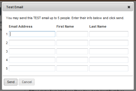 test emails
