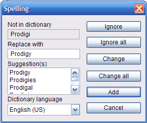 Empoweren WYSIWIG Spell Checker
